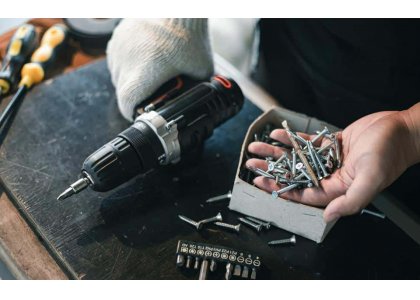 Where are machine screws and self-tapping screws used?