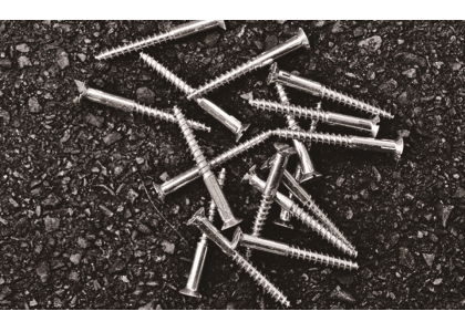 What is the role of galvanized screws