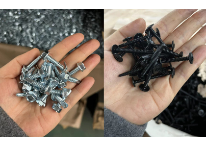 What are the common surface treatments of screws