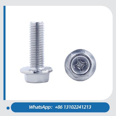 Stainless Steel Cross Drive External Hexagon Head Hex Flange Bolt